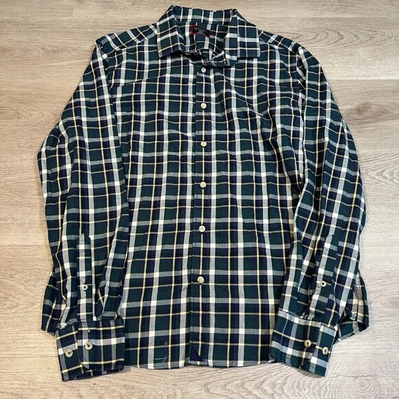 Untuckit Shirt Mens Large Wrinkle Free Slim Fit Button Up‎ Long Sleeve - Picture 1 of 5